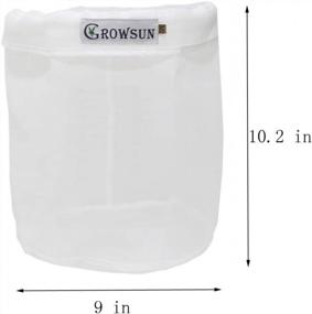 img 3 attached to Growsun 2 Gallon Extractor Bag With 220 Micron Bubble Filter And Zipper For Washing Machine Filtration