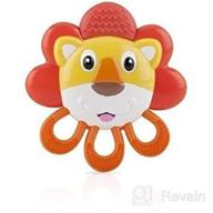 🦁 bpa-free nuby vibe-eez vibrating teether: soothing lion teething toy логотип