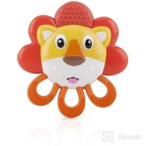 img 1 attached to 🦁 BPA-Free Nuby Vibe-EEZ Vibrating Teether: Soothing Lion Teething Toy