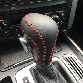 img 2 attached to Gear Shift Knob Cover for Audi A3 (2006-2010), A4 (2009-2012), A5 🔧 (2008-2012), A6 (2005-2011), Q5 (2009-2012), Q7 (2007-2011), S4 (2010-2012), S5 (2010-2012), S6 (2007-2011)