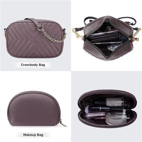 img 1 attached to Chic Leather Shoulder Handbags & Wallets for Women with Fashionable Handles - Satchels