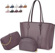 chic leather shoulder handbags & wallets for women with fashionable handles - satchels logo