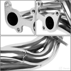 img 1 attached to 🚀 Enhance Your Vehicle's Performance with DNA Motoring HDS-F15011-50L Stainless Steel Exhaust Header Manifold