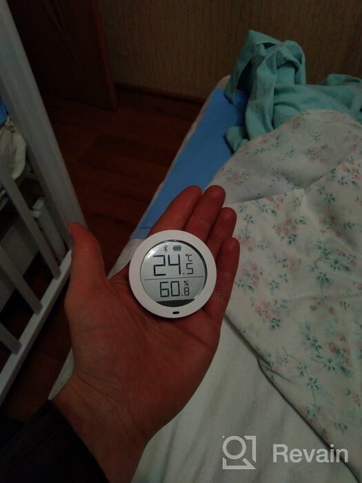 img 2 attached to Xiaomi Mijia Hygrometer Bluetooth Global Thermometer, white review by Danuta R-k ᠌