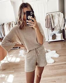 img 1 attached to Ermonn Outfits Jumpsuits Shoulder Sweater Women's Clothing - Lingerie, Sleep & Lounge