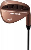 mazel premium golf sand wedge, gap wedge, lob wedge for men & women - easy flop shot, escape bunkers and quickly cut strokes around the green with high loft club wedge logo