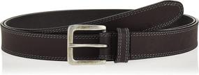 img 4 attached to Timberland Mens Classic Leather Brown Men's Accessories ~ Belts