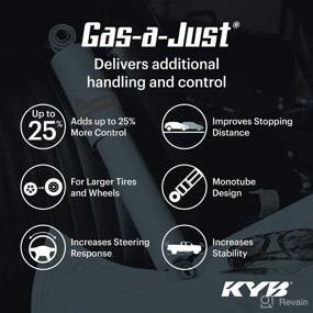 img 1 attached to 🔧 Enhance Performance with KYB KG5785 Gas-a-Just Gas Shock in Silver and White