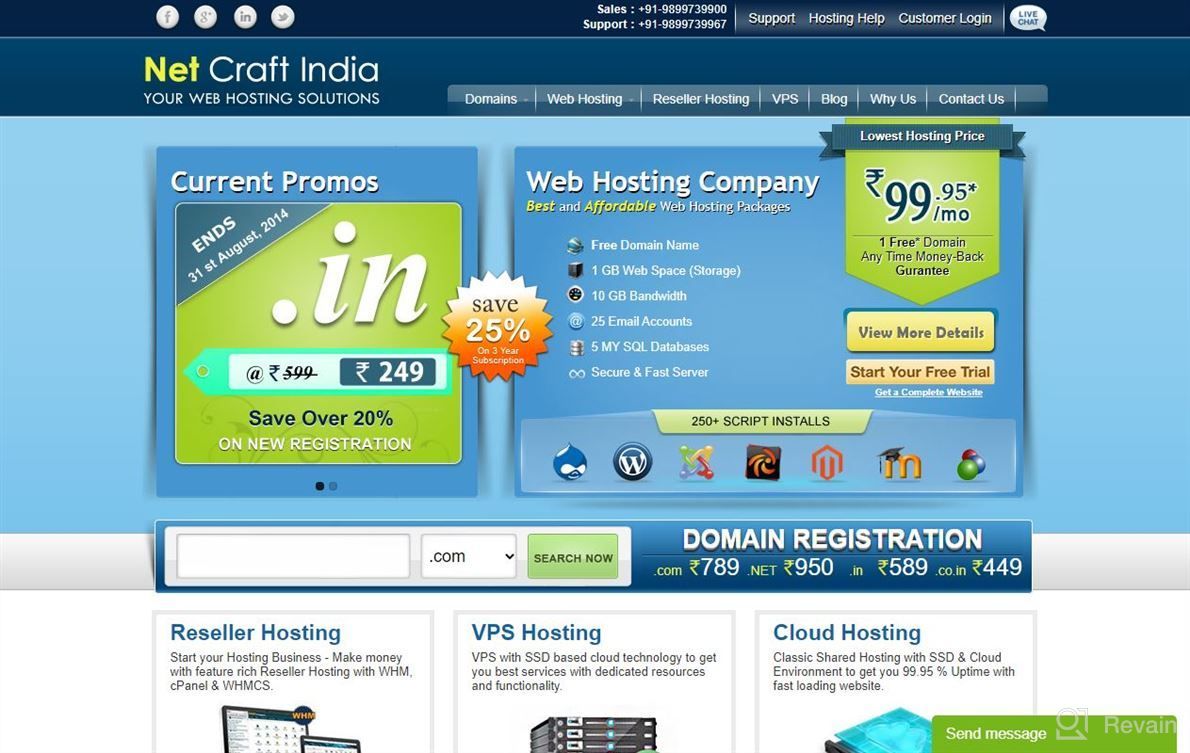 img 1 attached to Net Craft India Hosting Services review by Dan Chunn