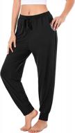 👖 annenmy womens high waisted yoga sweatpants with pockets: comfy, lightweight, and stretchy joggers for ladies logo