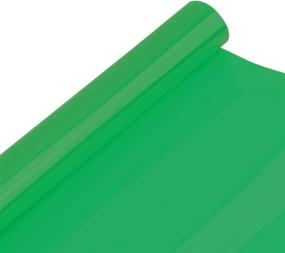 img 2 attached to 12X7In / 30X180Cm Глянцевая виниловая пленка Оттеночная накладка Xenon HID Оттеночная пленка Универсальная для фар Противотуманные фары Лампы (зеленый)