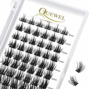 img 4 attached to QUEWEL Lash Clusters 72 Pcs Wide Stem Cluster Lashes MIX8-16Mm Eyelash Clusters DIY Lash Extensions At Home Super Strong And Thin Band Wispy Lashes (QU01-D-MIX8-16Mm)
