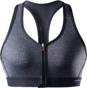 img 3 attached to RION Active Women'S Sports Yoga Bra Low Impact With Removable Pads (Upgraded Front Zipper)