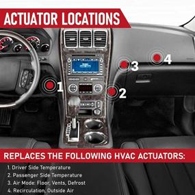 img 2 attached to 🌬️ HVAC Air Door Actuator - Replaces 15-73989, 604-140, 20826182, 1573989 - Compatible with Chevy Traverse 2009-2012, GMC Acadia 2007-2012, Buick Enclave 2008-2012 - AC Heater Blend Mode Actuator