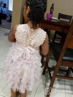 картинка 1 прикреплена к отзыву Платье с пачками и дизайном цветка NNJXD для маленькой девочки на свадебные вечеринки. от Roberta Carlin