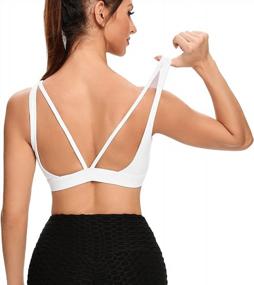 img 2 attached to Get The Ultimate Comfort And Support With INIBUD Women'S V-Back Sports Bra - Perfect For Yoga And Gym Workouts!