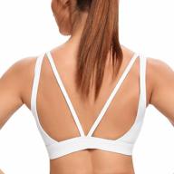 get the ultimate comfort and support with inibud women's v-back sports bra - perfect for yoga and gym workouts! logo