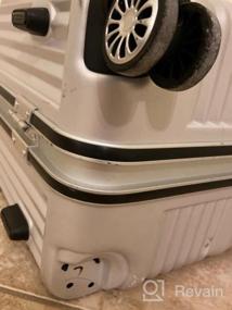 img 7 attached to Путешествуйте стильно и безопасно с чемоданом Coolife с алюминиевой рамой — размеры 20, 24 и 28 дюймов (серебристый, M (24 дюйма))