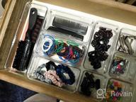 img 1 attached to 25-Piece Clear Plastic Drawer Organizers: Non-Slip Trays For Makeup, Jewelry, Office & More! review by Nick Walker