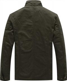 img 3 attached to Men'S Lightweight Military Twill Cotton Windbreaker Jacket By WenVen