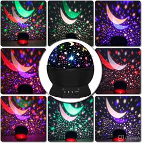 img 3 attached to 🎁 Toys for Boys (1-10 Years) - Star Night Light Projector for Kids (2-12 Years) - Gifts for Girls (3-9 Years) - Christmas & Birthday Sensory Baby Toys (4-8 Years)