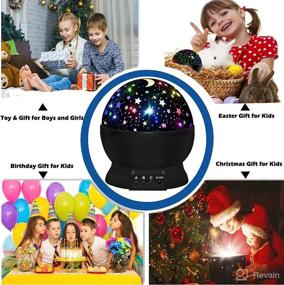 img 2 attached to 🎁 Toys for Boys (1-10 Years) - Star Night Light Projector for Kids (2-12 Years) - Gifts for Girls (3-9 Years) - Christmas & Birthday Sensory Baby Toys (4-8 Years)