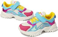 rollepocc girls' athletic lightweight sneakers - breathable & optimized for active wear logo