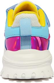 img 3 attached to Rollepocc Girls' Athletic Lightweight Sneakers - Breathable & Optimized for Active Wear