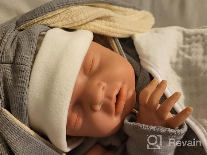 img 1 attached to Realistic 16-Inch Full Body Silicone Reborn Baby Boy Doll With Platinum Silicone For Lifelike Newborn Experience By Vollence review by Jeff Pfaff