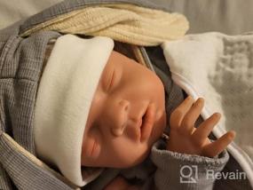 img 7 attached to Realistic 16-Inch Full Body Silicone Reborn Baby Boy Doll With Platinum Silicone For Lifelike Newborn Experience By Vollence
