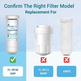 img 2 attached to FilterLogic XWF NSF Certified Refrigerator Water Filter, Replacement For GE® XWF, 1 Filter (Package May Vary)