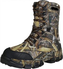 img 4 attached to Stay Comfortable And Dry With R RUNFUN Men'S Waterproof Hunting Boots