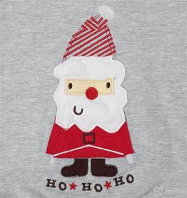 img 2 attached to 🎅 Kids Funny Santa Claus Christmas Sweatshirt - Baby Boy Girl Sweater, Long Sleeve Crewneck Pullover for Casual Wear