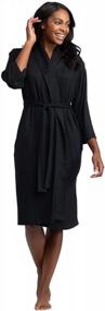 img 4 attached to Women'S Ultra Soft Dream Jersey Robe By Softies - Comfort & Cozy Sleepwear