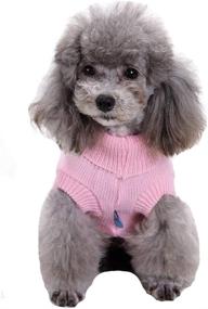 img 2 attached to 🐶 Cozy Small Dog Sweater, Stylish Warm Pet Sweater, Adorable Knitted Classic Dog Sweaters for Small Dogs Girls Boys, Cat Sweater Dog Sweatshirt Clothes Coat Apparel for Small Dog Puppy Kitten Cat (Medium, Pink)