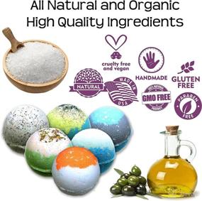 img 1 attached to Organic Personal Care Gift Set: Bath Bombs for Optimum Relaxation