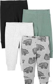 img 1 attached to Pack of 4 Simple Joys by Carter's Unisex Baby Pants