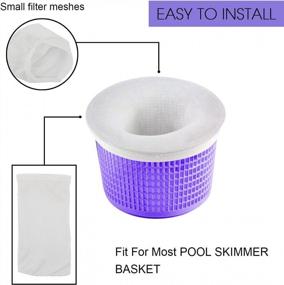 img 1 attached to Effortlessly Clean Your Pool With Coopache 30-Pack Pool Skimmer Socks – Perfect For Inground And Above-Ground Pools