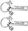 new home keychain 2023 housewarming gift for new homeowner real estate agent moving in keyring house key chain jewelry logo