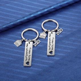 img 1 attached to New Home Keychain 2023 Housewarming Gift For New Homeowner Real Estate Agent Moving In Keyring House Key Chain Jewelry