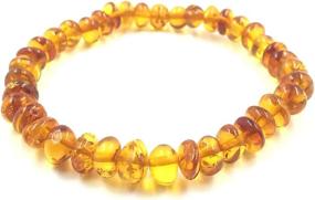 img 3 attached to Natural Baltic Amber Unisex Bracelet Oral Care