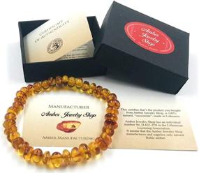 img 2 attached to Natural Baltic Amber Unisex Bracelet Oral Care