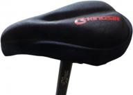 sponeed soft gel bicycle seat cushion cover with thicker padding for enhanced cycling comfort - black logo