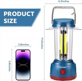 img 2 attached to DOZAWA LED Rechargeable Camping Lantern, 3000LM Bright 5 Light Modes IP44 Waterproof 6400MAh Power Bank Survival Kits Emergency Hurricane Fishing Gear For Outages And Power Outages