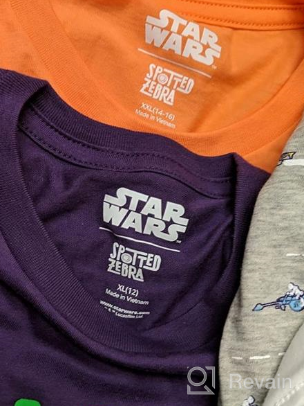 img 1 attached to Optimized Search: Spotted Zebra Star 👕 Wars Short Sleeve Boys' Tops, Tees, and Shirts review by Tyler Cash