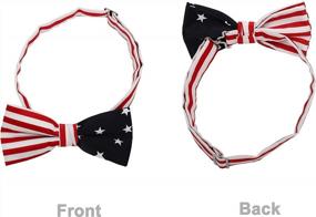 img 3 attached to American Flag Design Pre-Tied Bow Tie & Cummerbund Set - Perfect For National Day Dressing!