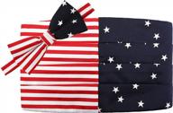 american flag design pre-tied bow tie & cummerbund set - perfect for national day dressing! logo