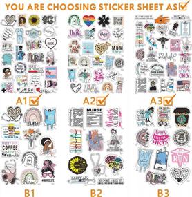 img 2 attached to 75 Designs Nurse Stickers For Water Bottles, Laptops, Nursing Students & Healthcare Workers - Reusable Vinyl Decal Perfect Gift