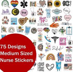 img 4 attached to 75 Designs Nurse Stickers For Water Bottles, Laptops, Nursing Students & Healthcare Workers - Reusable Vinyl Decal Perfect Gift