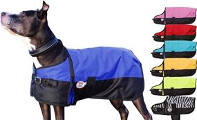 img 4 attached to 🐴 Premium Quality Derby Originals Horse Tough 600D Ripstop Waterproof Winter Dog Coat - 150g Medium Weight for Optimal Warmth